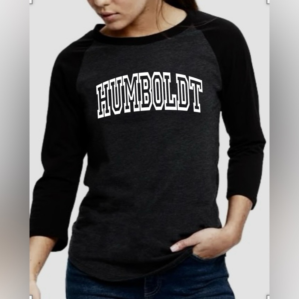 NWT Humboldt Women’s 3/4 Sleeve Raglan XS, S, or M Cannabis / Weed